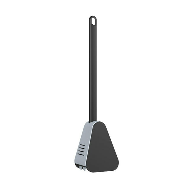 Long-Hand LED Toilet Brush Cleaning Supplies Creative Design WC Flat Head Self-Opening And Closing Water-Proof Base