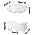 thumbnail image 3 of 4PCS Dishwasher-Safe Plastic Serving Trays with Base - Reusable Party Dinner Plates Kitchen Camping Food Trays BPA-Free Serving Dishes, 3 of 7
