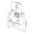 thumbnail image 1 of 1 par de altavoces giratorios Soporte de montaje en pared Soporte de nailon Soporte ajustable para altavoces de cine en casa Inevent EL4795-00B, 1 of 6