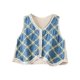 thumbnail image 1 of Women Sleeveless V-Neck Hollowed Crochet Crop Cardigans Top Bohemian Embroidery Flower Button Up Vests Waistcoat Outwear coffee, 1 of 4