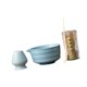 thumbnail image 5 of Juego de té matcha japonés, cuenco de regalo, herramientas con boquilla, soporte para batidor, cuenco tradicional de matcha para salón de té, comedor Azul, 5 of 8