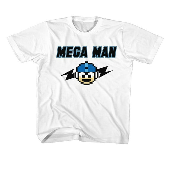 Mega Man Mega Bolts White Youth T-Shirt
