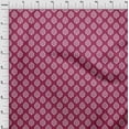 thumbnail image 4 of oneOone Coton Magenta Tissu Bloc Robe Tissu Tissu Imprimé par la Cour 42 Pouces de Large, 4 of 4