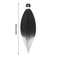 thumbnail image 4 of DOPI Wigs African Black Dirty Braid Wig Highlight Color Gradient Hair Extension, 4 of 4