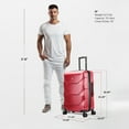 thumbnail image 3 of DUKAP Zonix 26" Lightweight Hardside Spinner Luggage, 3 of 11