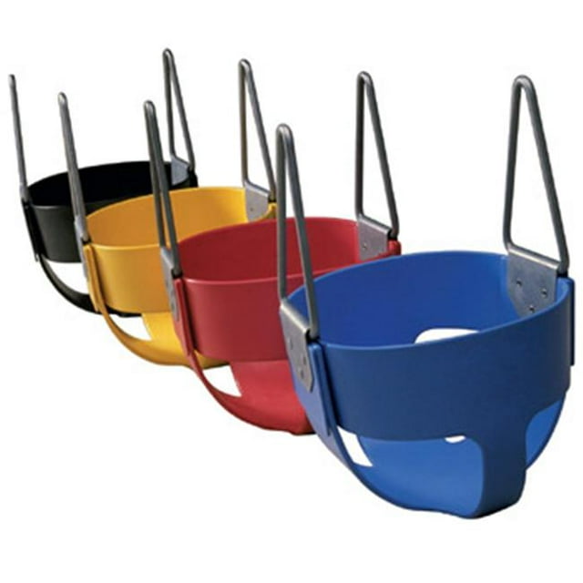 Jensen S-100B Commercial Tot Full Bucket Rubber Seat - Blue with Insert