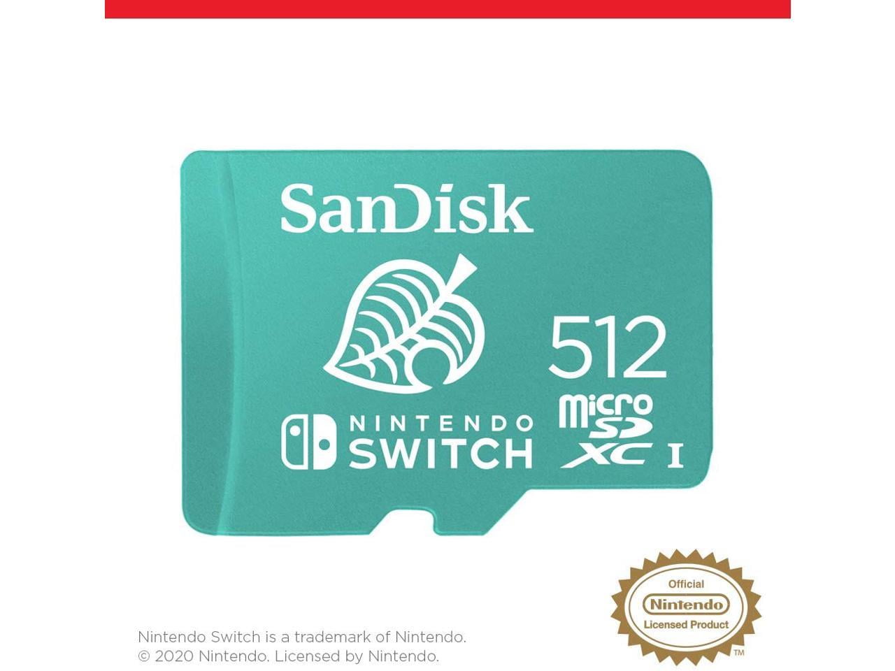 Nintendo Switch 本体／200GB microSD ほか(01) Amazon.com: SanDisk 64GB microSD Card Licensed for Nintendo