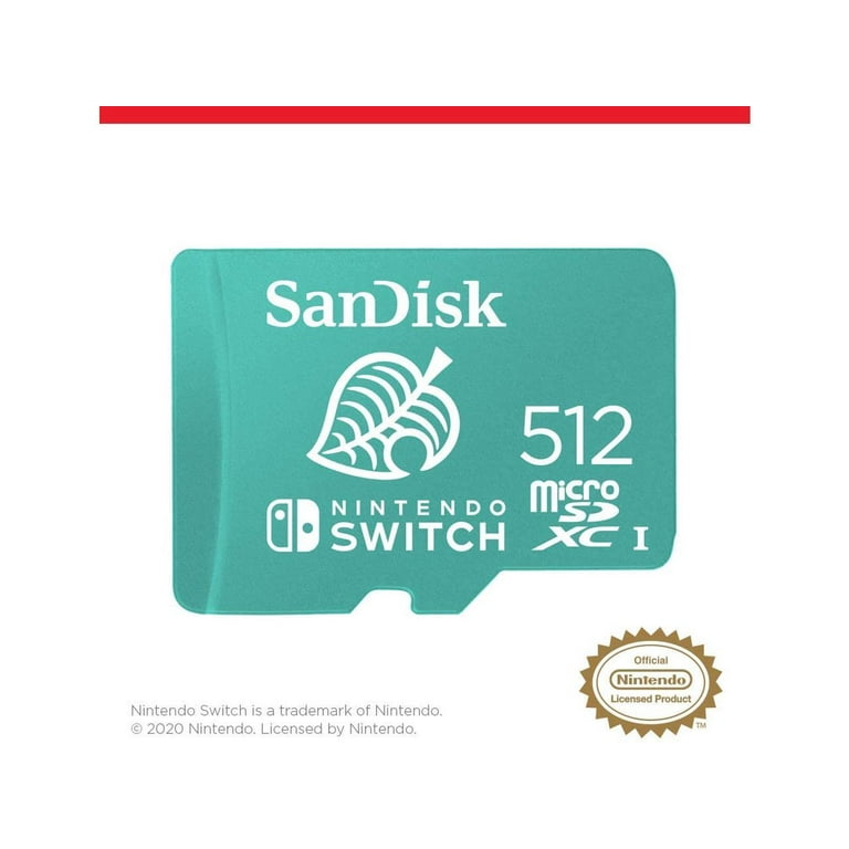 SanDisk 512GB microSDXC Memory Card for Nintendo Switch