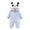 Blue, variant on Romper Jumpsuit with Bear Ear Hood Long Sleeved Suit Winter Clothes for Toddler Boys Girls 9-12 Months