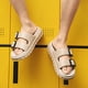 thumbnail image 1 of Sandalias planas de EVA Diapositivas de nube Doble hebilla Suela gruesa ajustable Casual para hombres, 1 of 7