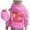 Pink, variant on Girls Graphic Pullover Hoodie Soft Long Sleeve Sweatshirt Cute Top Clothes For Kids Girls and Toddlers' Pullover Hoodie Sweatshirt