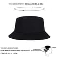 thumbnail image 3 of Unisex Light Board Solid Color Personality Bucket Hats Fishermen Caps Outdoor Casual Cap Sunscreen Hat White, 3 of 6