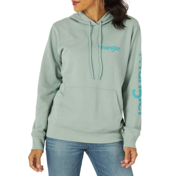 Wrangler® Women's Long Sleeve Western Logo Hoodie