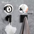 thumbnail image 5 of Juego de 3 juegos de baño negros montados en la pared, gancho para bata, soporte para papel higiénico montado en la pared, toallero, toallero de 16 pulgadas, accesorios de baño, toallero, juego de baño de acero inoxidable 304 Rojo Verde, 5 of 5