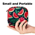 thumbnail image 2 of Watermelon Sanitary Napkin Storage Bag, Menstrual Pad Bag Portable Nylon Oxford Cloth Menstrual Cup Pouch with Zipper for Teen Girls Women Ladies, 2 of 7
