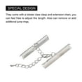 thumbnail image 4 of Unique Bargains 20Sets Ribbon Crimp Clamp Ends with Lobster Claw Clasps & Chain 40mm Silver Tone, 4 of 7