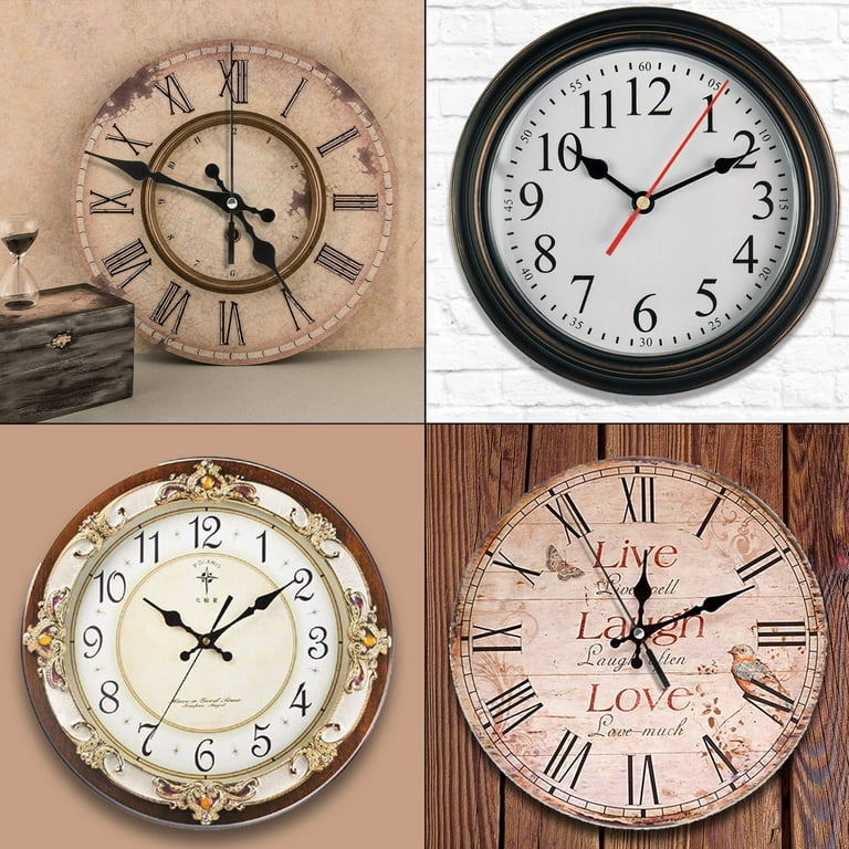 3pcs Clock Mechanism Replacement TSV Clock Parts Quartz Clock Motor Kit with 5 Different Pairs of Hands Clock Movement Kit and Hands Battery Clock