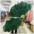 thumbnail image 5 of 100CM  Handheld Feather Fan 13Bone for Belly Dance Carnival Stage Props Wedding Party Accessories, 5 of 7