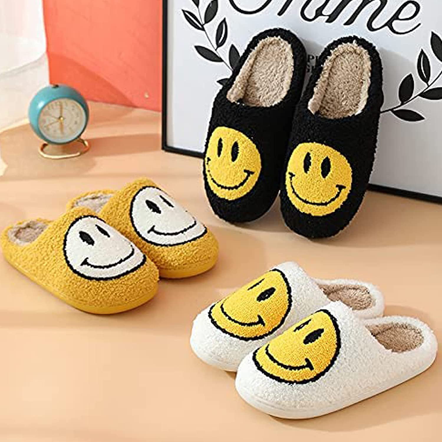 Feel the Joy with Every Step Discover the Enchanting World of Smiley Face Slippers from Walmart