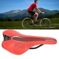 thumbnail image 4 of Mountain Bike  Cushion, Comfortable Ergonomic Design Soft Mountain Bike Saddle Universal Microfiber Leather  For Road Bikes Red, 4 of 8