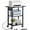 Black, variant on Under Desk Printer Stand, 2-Tier Industrial Mobile Printer Table with Storage Shelf and Steel Frame, Rolling Printer Cart Holder with Lockable Wheels for Home, Office (White)