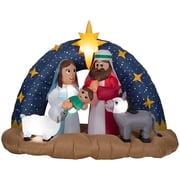 Airblown Snowy Night Nativity Inflatable