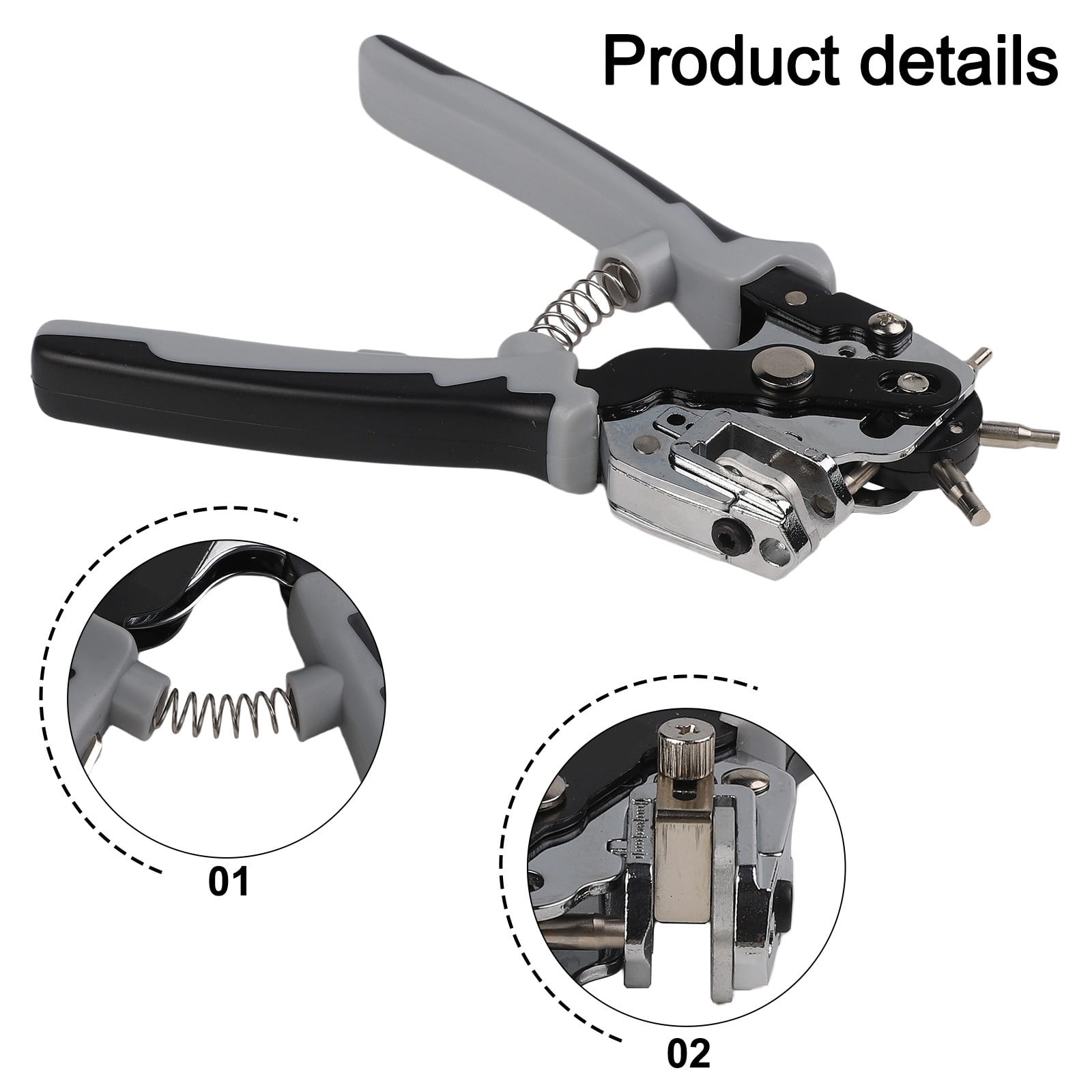 yaaqii Leather Hole Punch Heavy Duty Belt Puncher Plier for Watch Bands Straps Fabric