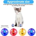thumbnail image 2 of Frusde Light Up Cat Balls, Led Motion Activated Cat Ball  Interactive Toys Exercise Ball for Kitten Dog, 2 of 6