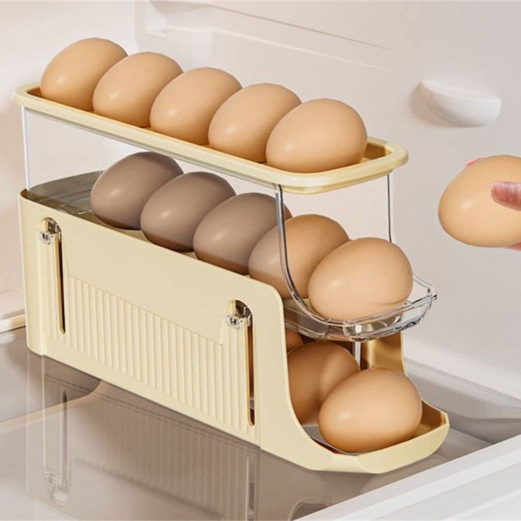 Stackable Eggs Storage Container Practical and Sturdy Eggs Holder Efficient Storage Solution for Refrigerator Countertop