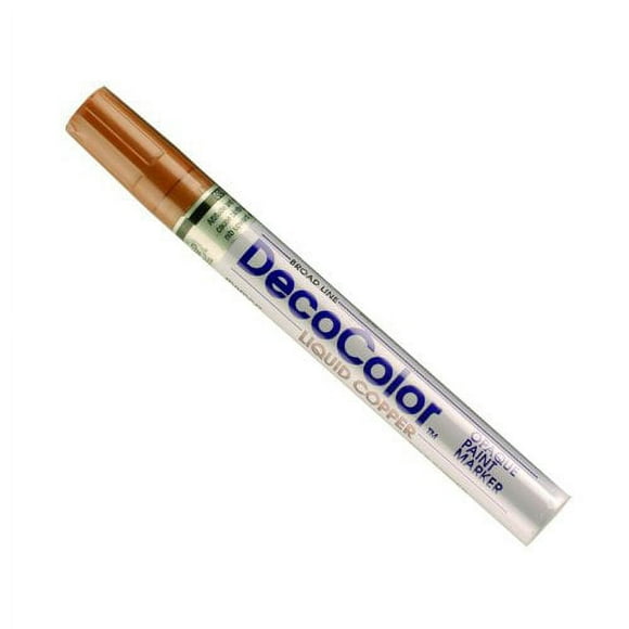 Uchida Marvy Deco Color Broad Point Paint Marker Art Supplies, Copper