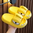 thumbnail image 2 of Quealent Slippers for Girls Shoes Boys Shoes Girls Big Kid Female Girls House Slippers Shower Stylish Slipper Outdoor Non-Slip Slippers Cartoon Girls Little Girl Shoe Yellow,4, 2 of 3