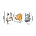 thumbnail image 5 of Funny Cat Car Stickers, 3D Cartoon Animal Cat Kitten Stickers DIY Car Tuning Stickers Cat Window Stickers Waterproof PVC Cat Stickers Kitten Wall Deca, 5 of 5