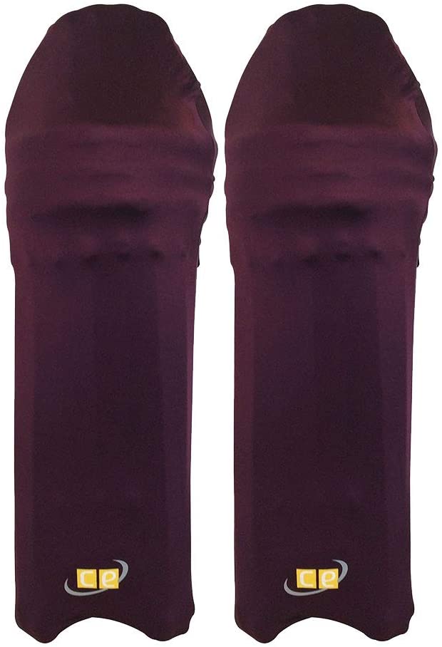 Cricket Colored Batting Pads Covers Leg Guards Color Maroon Burgandy