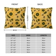 thumbnail image 2 of Pofeuu Bees and Sunflowers Print Double-sided plush pillowcase Square Throw Pillow Covers Pillows Cover for Living Room Bedroom Sofa Couch Cushion Cover（No pillow core）-26"x26", 2 of 7