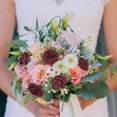 thumbnail image 3 of 25PCS Artificial Roses Flowers Artificial Looking Roses Wedding Bouquets Centerpieces Bridal Shower Party Home Decor,E, 3 of 5