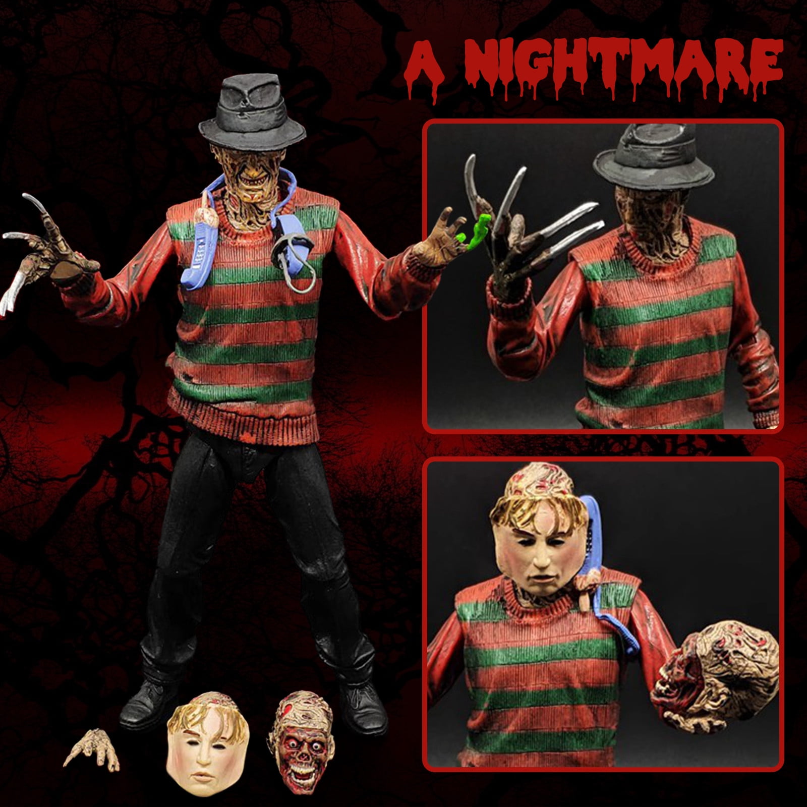 ナイトメア・オン・エルムストリート フレディ・クルーガー NECA Ultimate Freddy Krueger Action Figure - 7