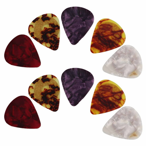 Juego de púas de guitarra, 10 púas de guitarra antideslizantes, púas de guitarra acústica, kit de púas de guitarra a medida para la perfección