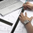 thumbnail image 4 of Get Accurate Measurements with our 1 Pack Architectural Scale Ruler - 12'' Imperial Triangular Ruler for Architects, Students, Draftsman and Engineers. Laser-Etched Aluminum with Highly Legible Numera, 4 of 4