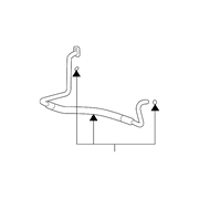 Genuine OE Mitsubishi Discharge Hose - 7815A747