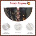 thumbnail image 4 of Daiia Black And Gold White Horse Drawing Merry Christmas Tree Skirt , Xmas Large Lace-up Tree Skirt, Santa Snowflakes Rustic Home Decorations New Year Party Farmhouse Decor-48", 4 of 7