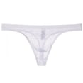 thumbnail image 1 of Tanga transparente de encaje para hombre, ropa interior fina y sexy, pantalones T de malla transpirable y sexy, 1 of 1