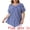 Dark Blue, variant on DARING DIVA Women's Plus Crew Neck Short Sleeve Boho Striped Blouse Top 1X Dark Blue