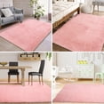 thumbnail image 2 of ZACOO 8x10 Solid Shag Area Rug Ultra Soft Modern Rugs for Bedroom Floor Rugs for Home Decor, Pink, 2 of 7