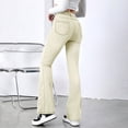 thumbnail image 6 of hotojiny Womens Flare Jeans Mid Waist Bell Bottom Jeans with Pockets Stretchy Denim Bootcut Pants for All Seasons, 6 of 6
