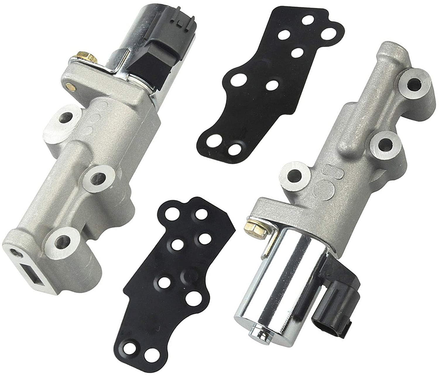 BLACKHORSE-RACING Left & Right Engine Variable Valve Timing VVT Control Solenoid for 2001-2004 Infinity & Nissan 