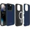 thumbnail image 1 of TUDIA MergeGrip iPhone 14 Pro Case Magsafe Compatible Dual layer Raised Edge Non-Slip Phone Case - Indigo Blue, 1 of 7