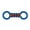 Blue Tug Toy, variant on Rope and Rubber Double Sided Dog Tug Toy 12.75" Long for Medium to Larger Breeds (Red Tug Toy)