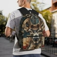 thumbnail image 6 of Defioc American Flag Deer Art Pattern Laptop Backpack for Men and Women,Casual Backpack Dayback Sports Bookbag for Travel Running Hiking, 6 of 6