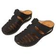 thumbnail image 2 of IUJSOY Sabots pour Femmes à Enfiler Chaussures Bout Fermé Mules de Pêcheur Semelle de Propreté Compensées Sandales à Talon Bas, 2 of 9