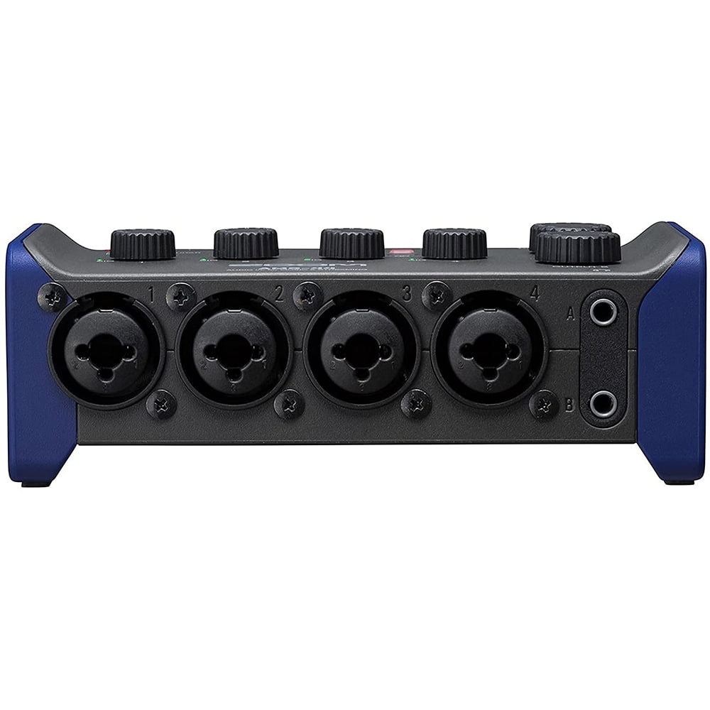 Zoom AMS-44 4x4 USB-C Audio Interface for Music and Streaming Bundle with Kellopy Pop Filter and XLR-XLR Cable
